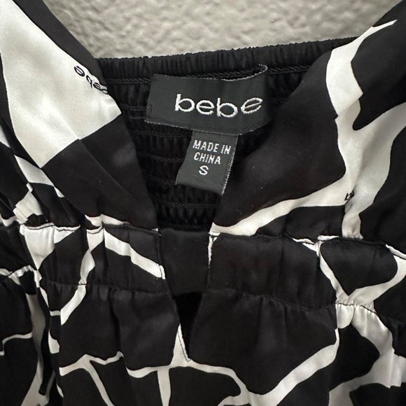 BEBE Vintage Y2K Silk Keyhole Tank Top, Empire Waist, Giraffe Print, Sz S - Picture 3 of 5